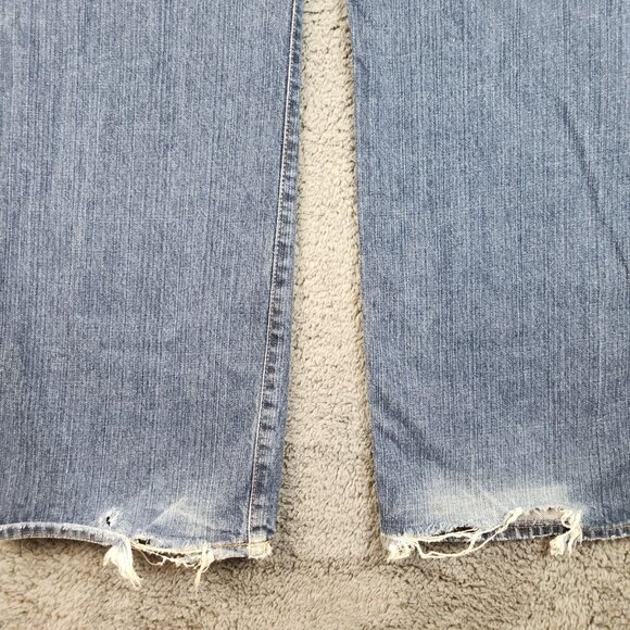 Lucky Brand Jeans 34x32 Blue Classic Fit Denim Distressed Vintage Baggy Y2K 90's - Picture 10 of 12